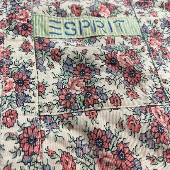 Esprit Floral Travel Bag - Cream and Pink - Picture 3 of 4